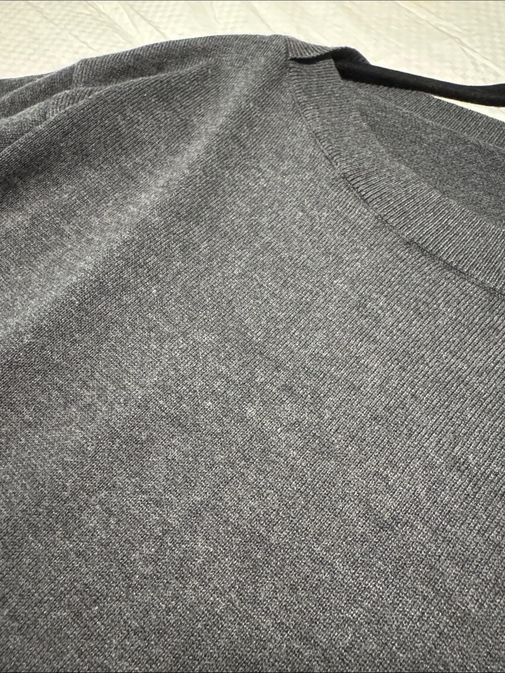 White House Black Market Charcoal Gray Lightweight Boatneck Sweater M